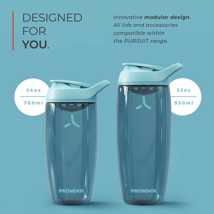 promixx-pursuit-protein-shaker-bottle-24-oz-silent-no-ball-mixer-leak-proof-lid-bpabps-phthalate-free-ecozen-easy-clean-1-3
