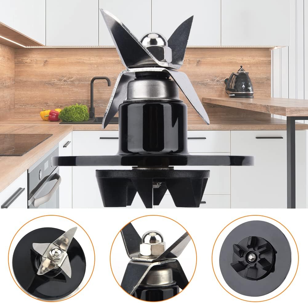 Replacement Parts Blender Blade Assembly with 5 Pieces Blender Gaskets,Blender Cutting Assembly,Juicer Replacement Accessories(Black) Replacement Parts Blender Blade Assembly with 5 Pieces Blender Gaskets,Blender Cutting Assembly,Juicer Replacement Accessories(Black)