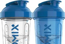 VELOMIX 2-Pack 28oz Protein Shaker Bottle review