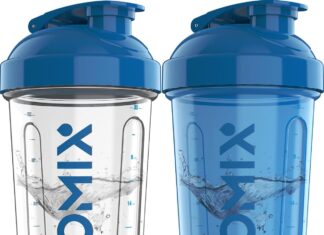 VELOMIX 2-Pack 28oz Protein Shaker Bottle review