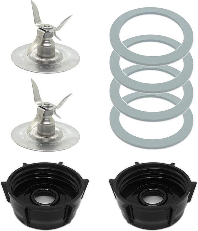 2-pack-of-blender-replacement-parts-blender-ice-crusher-blade-with-2-jar-base-cap-and-4-rubber-o-ring-sealing-ring-gaske