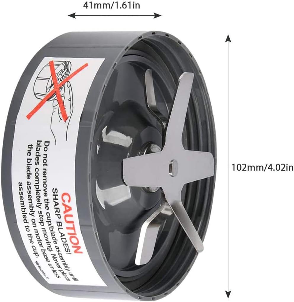 Blender Replacement Parts Cross Blade Fits Original NutriBullet 600w / 900w Pro Extractor Blade Series Nutribullet Accessories Blade with Silicone Rubber Gasket Seal Ring Blender Replacement Parts Cross Blade Fits Original NutriBullet 600w / 900w Pro Extractor Blade Series Nutribullet Accessories Blade with Silicone Rubber Gasket Seal Ring
