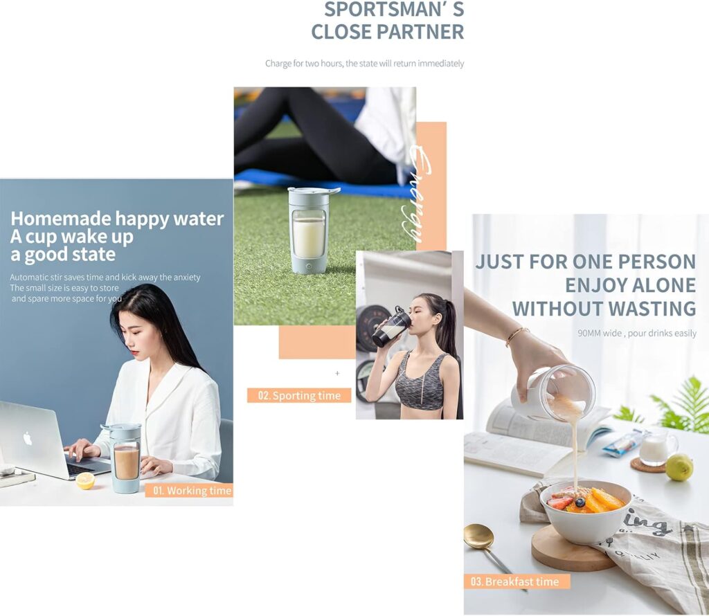 Electric Shaker Bottle, Blender Bottles For Protein Mixes, | Tritan | BPA Free| Portable Mixer Cup, Rechargeable Shake Cups And Meal Replacement Shakes, 22 oz(Pink) Electric Shaker Bottle, Blender Bottles For Protein Mixes, | Tritan | BPA Free| Portable Mixer Cup, Rechargeable Shake Cups And Meal Replacement Shakes, 22 oz(Pink)