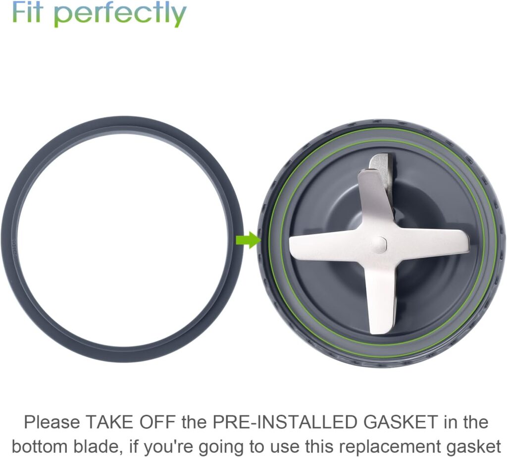 New Blender Cup and Blade Replacement Parts 32oz Cup and Extractor Blade and 2 Rubber Gaskets 4-Piece Compatible with NutriBullet High-Speed Blender/Mixer System 600W/900W Series New Blender Cup and Blade Replacement Parts 32oz Cup and Extractor Blade and 2 Rubber Gaskets 4-Piece Compatible with NutriBullet High-Speed Blender/Mixer System 600W/900W Series