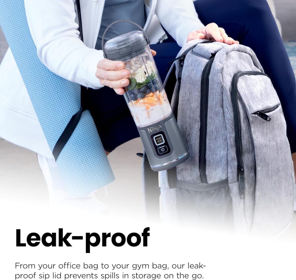 Ninja Blast Portable Blender, Cordless, 18oz. Vessel, Personal Blender For-Shakes and Smoothies, BPA Free, Leakproof-Lid and Sip Spout, USB-C Rechargeable, Dishwasher Safe Parts, Tinted Pink, BC151PK Ninja Blast Portable Blender, Cordless, 18oz. Vessel, Personal Blender For-Shakes and Smoothies, BPA Free, Leakproof-Lid and Sip Spout, USB-C Rechargeable, Dishwasher Safe Parts, Tinted Pink, BC151PK