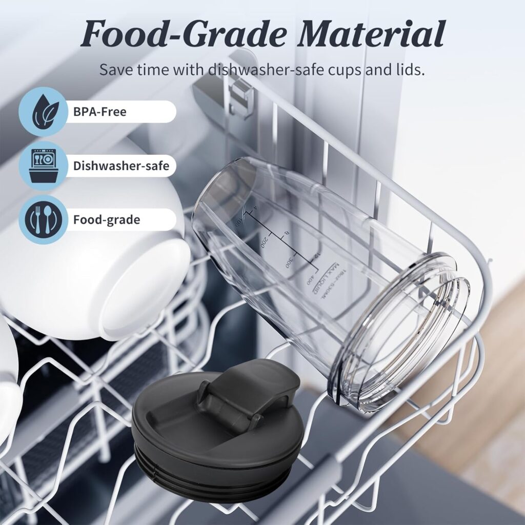 Ninja Blender Cups Replacement Parts 18 24 32 oz Cups for Blender with Sip Seal Lids Nutri Auto IQ Accessories BL450 BL456 BL480 BL482 BL642 BL682 SS101 SS151 SS351 Ninja Blender Cups Replacement Parts 18 24 32 oz Cups for Blender with Sip Seal Lids Nutri Auto IQ Accessories BL450 BL456 BL480 BL482 BL642 BL682 SS101 SS151 SS351