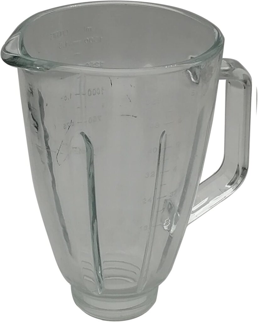 Replacment 6 Cup 48 OZ round Glass Blender PitcherContainer Replaces jar with blade for cuisinart blender (6-Cup Glass Jar set) Replacment 6 Cup 48 OZ round Glass Blender PitcherContainer Replaces jar with blade for cuisinart blender (6-Cup Glass Jar set)
