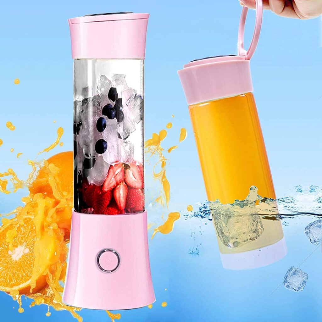 Toycol Portable Blender, Mini Personal Size Blenders for Smoothies and Shakes,Travel Juicer Cup Smoothie Maker with Updated 6 Blades USB Rechargeable Fruit Mixer with 4000mAh Battery16Oz Pink Toycol Portable Blender, Mini Personal Size Blenders for Smoothies and Shakes,Travel Juicer Cup Smoothie Maker with Updated 6 Blades USB Rechargeable Fruit Mixer with 4000mAh Battery16Oz Pink