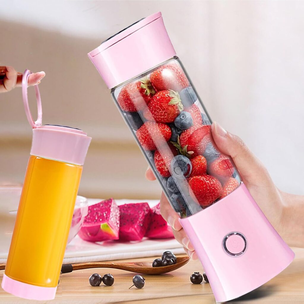 Toycol Portable Blender, Mini Personal Size Blenders for Smoothies and Shakes,Travel Juicer Cup Smoothie Maker with Updated 6 Blades USB Rechargeable Fruit Mixer with 4000mAh Battery16Oz Pink Toycol Portable Blender, Mini Personal Size Blenders for Smoothies and Shakes,Travel Juicer Cup Smoothie Maker with Updated 6 Blades USB Rechargeable Fruit Mixer with 4000mAh Battery16Oz Pink