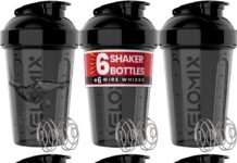 VELOMIX 6-Pack 20oz Protein Shaker Bottle review