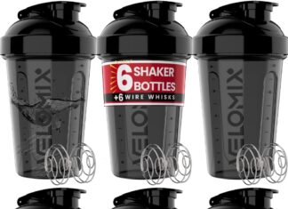 VELOMIX 6-Pack 20oz Protein Shaker Bottle review