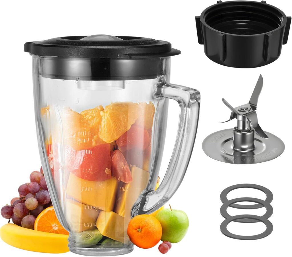 6 Cup Blender Glass Jar with Blade,Including glass jar with lid 4fins blade blender jar base 3pcs seal gasket. Replacement Parts for Oster Osterizer (NOT fit Pro, Master or Versa models) 6 Cup Blender Glass Jar with Blade,Including glass jar with lid 4fins blade blender jar base 3pcs seal gasket. Replacement Parts for Oster Osterizer (NOT fit Pro, Master or Versa models)