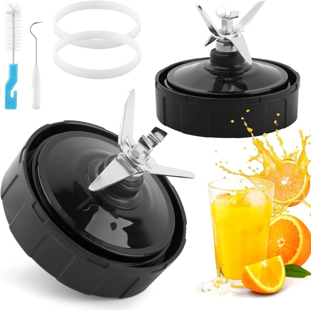 7-Fin Blender Blade Replacement for Ninja, 2-Pack Ninja Blender Replacement Parts with Gasket Rings Compatible with BL480-30 BL482-30 BL490-30 BL640-30 BL642-30 BL682-30 NN102 7-Fin Blender Blade Replacement for Ninja, 2-Pack Ninja Blender Replacement Parts with Gasket Rings Compatible with BL480-30 BL482-30 BL490-30 BL640-30 BL642-30 BL682-30 NN102 