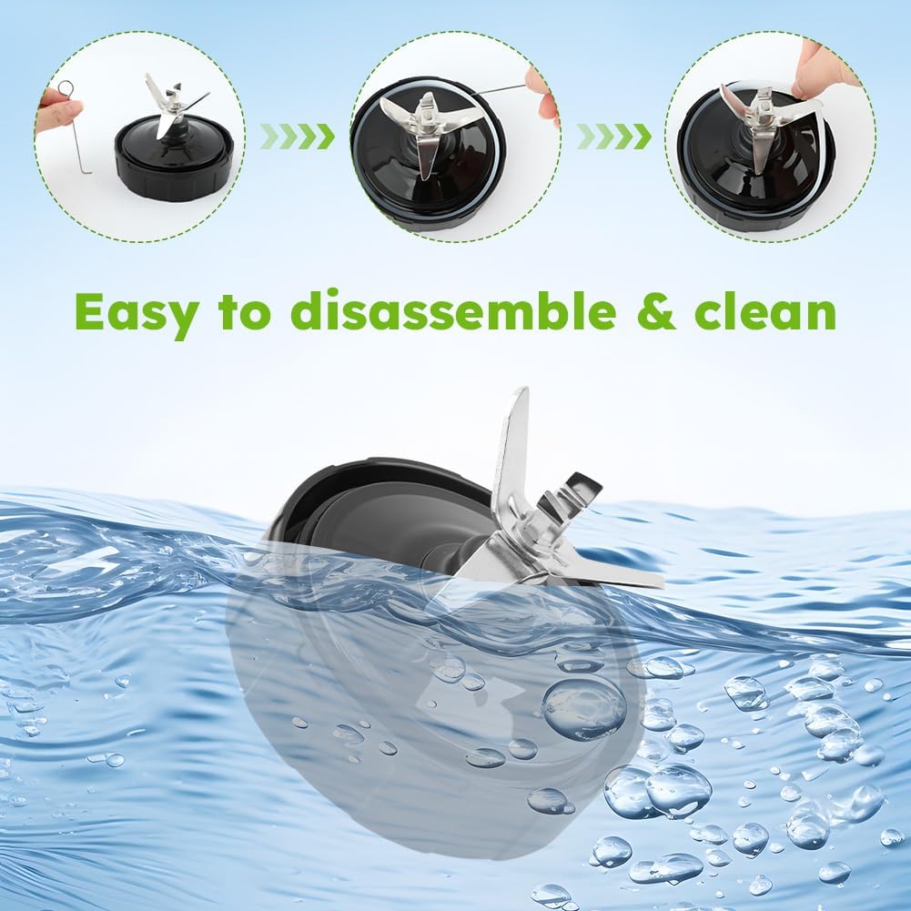 7-Fin Blender Blade Replacement for Ninja, 2-Pack Ninja Blender Replacement Parts with Gasket Rings Compatible with BL480-30 BL482-30 BL490-30 BL640-30 BL642-30 BL682-30 NN102 7-Fin Blender Blade Replacement for Ninja, 2-Pack Ninja Blender Replacement Parts with Gasket Rings Compatible with BL480-30 BL482-30 BL490-30 BL640-30 BL642-30 BL682-30 NN102 