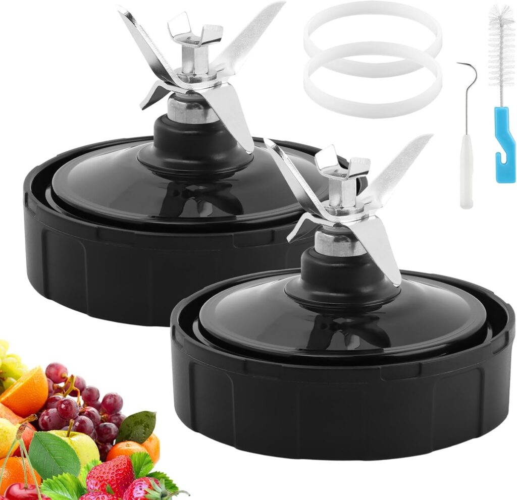 7-Fin Blender Blade Replacement for Ninja, 2-Pack Ninja Blender Replacement Parts with Gasket Rings Compatible with BL480-30 BL482-30 BL490-30 BL640-30 BL642-30 BL682-30 NN102 7-Fin Blender Blade Replacement for Ninja, 2-Pack Ninja Blender Replacement Parts with Gasket Rings Compatible with BL480-30 BL482-30 BL490-30 BL640-30 BL642-30 BL682-30 NN102 