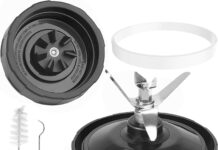 7 Fins Blender Blade Compatible with Ninja BN401 BN751 BN801 BL480-30, Ninja Blender Replacement Parts for Auto iQ BL682-30 BL642-30 BL687CO-30 BL482-30 Extractor Blade Assembly