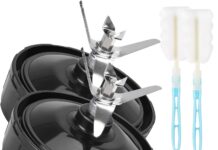 7 Fins Blender Blade Replacement Parts 2pcs Compatible with Ninja Blender Top Lid Accessories for Ninja Auto iQ BL682-30 BL642-30 BL450-30 BL482-30 BL687CO-30 ect.