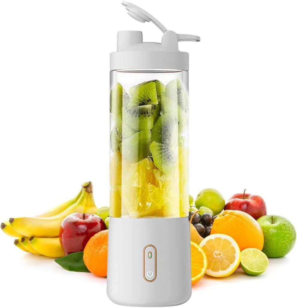 Adreamy Portable Blender Cordless Personal Blender for Smoothies and Shakes, BPA Free, oz Mini Blender Cup with Travel Lid and USB Rechargeable (White), 20240327123 Adreamy Portable Blender Cordless Personal Blender for Smoothies and Shakes, BPA Free, oz Mini Blender Cup with Travel Lid and USB Rechargeable (White), 20240327123