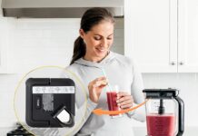 Blender Lid Replacement for Ninja 72 OZ Pitcher Locking Lid, Top Lid Cover Parts for BL642 BN701 BN751 BN801 BL610 DB751A CT610 Series,Compatible with NEW Model Pitcher with Rim Extension Only