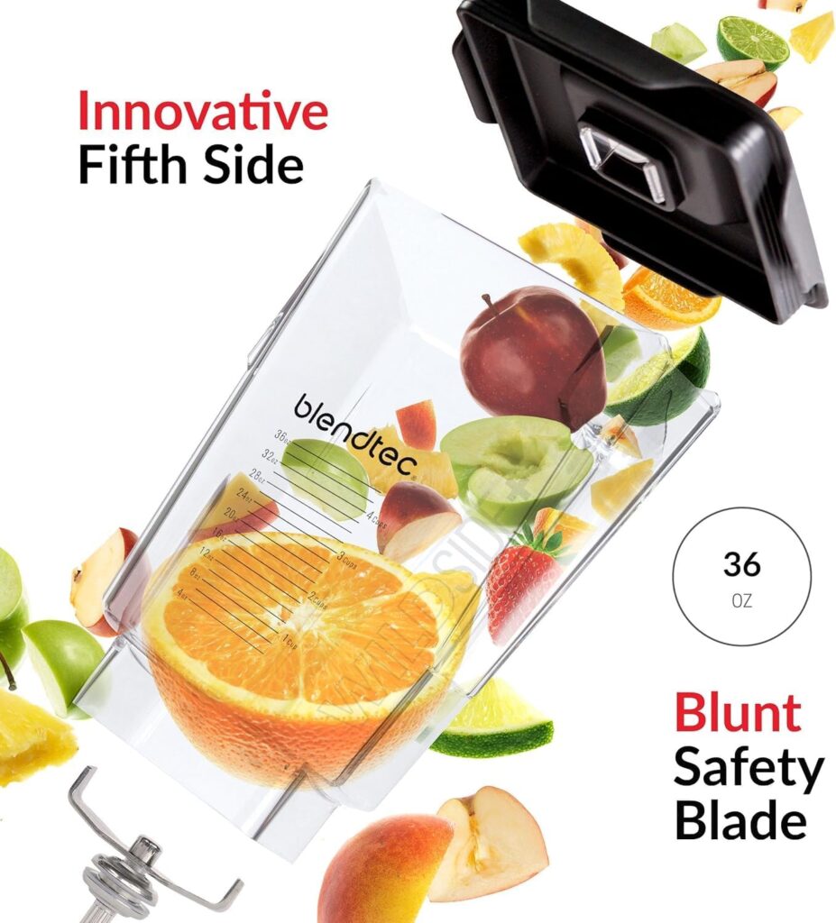 Blendtec oz WildSide+ Jar - Replacement Kitchen Blender Jar - Compatible with All Blendtec Blenders - oz Blending Capacity - Clear Blendtec oz WildSide+ Jar - Replacement Kitchen Blender Jar - Compatible with All Blendtec Blenders - oz Blending Capacity - Clear