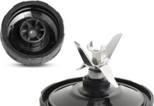 Ninja Blender Replacement Parts – Bottom Blade 6 Fins for Nutri Ninja Auto iQ BL480 BL480D BL482 BL456 Blenders (Female Fins Only) (1 Pack)