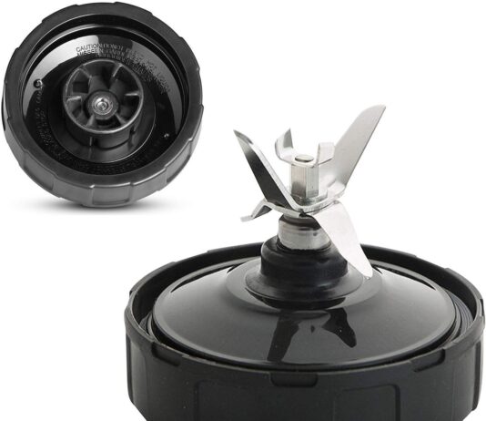 Ninja Blender Replacement Parts – Bottom Blade 6 Fins for Nutri Ninja Auto iQ BL480 BL480D BL482 BL456 Blenders (Female Fins Only) (1 Pack)