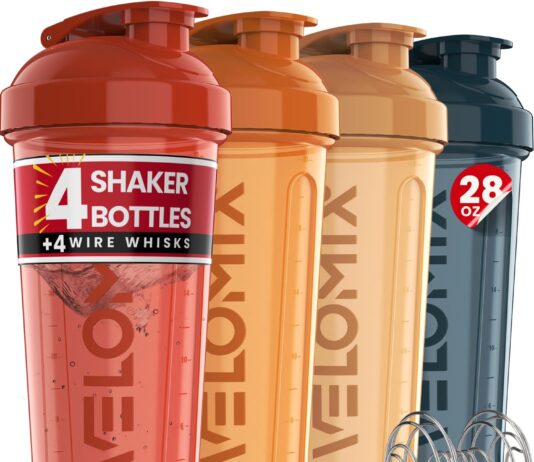 VELOMIX -4 Pack- 28 oz Protein Shaker Bottles Review (2026)