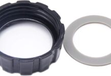 Black Blender Base Bottom Screw Cap 1Pc and Blender Gasket Rubber Gasket Seal (1Pc), Replacement for Beach Blenders