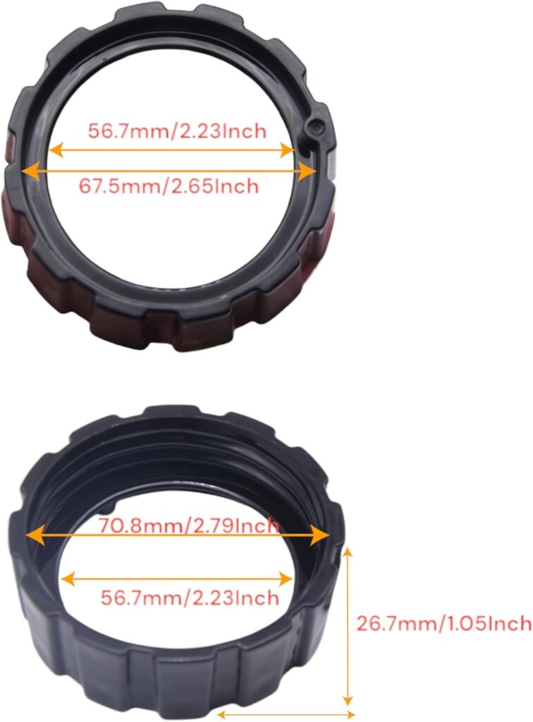 Black Blender Base Bottom Screw Cap 1Pc and Blender Gasket Rubber Gasket Seal (1Pc), Replacement for Beach Blenders Black Blender Base Bottom Screw Cap 1Pc and Blender Gasket Rubber Gasket Seal (1Pc), Replacement for Beach Blenders