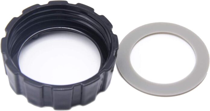 black-blender-base-bottom-screw-cap-1pc-and-blender-gasket-rubber-gasket-seal-1pc-replacement-for-beach-blenders