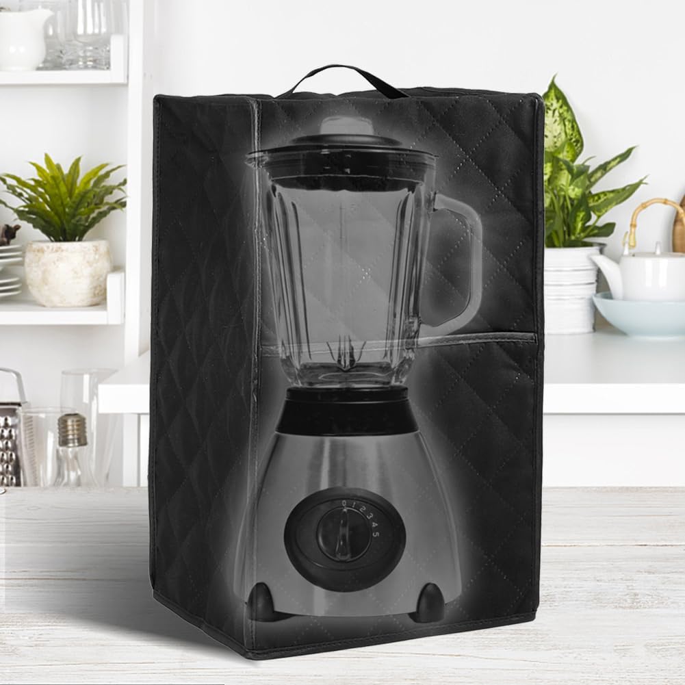 Blender Dust Cover, Kitchen Blender Cover with Accessory Pocket and Handle, Stand Mixer or Coffee Maker Appliance Cover For Kitchen, Anti Fingerprint Dust Proof Stain Resistant(size:black) Blender Dust Cover, Kitchen Blender Cover with Accessory Pocket and Handle, Stand Mixer or Coffee Maker Appliance Cover For Kitchen, Anti Fingerprint Dust Proof Stain Resistant(size:black)