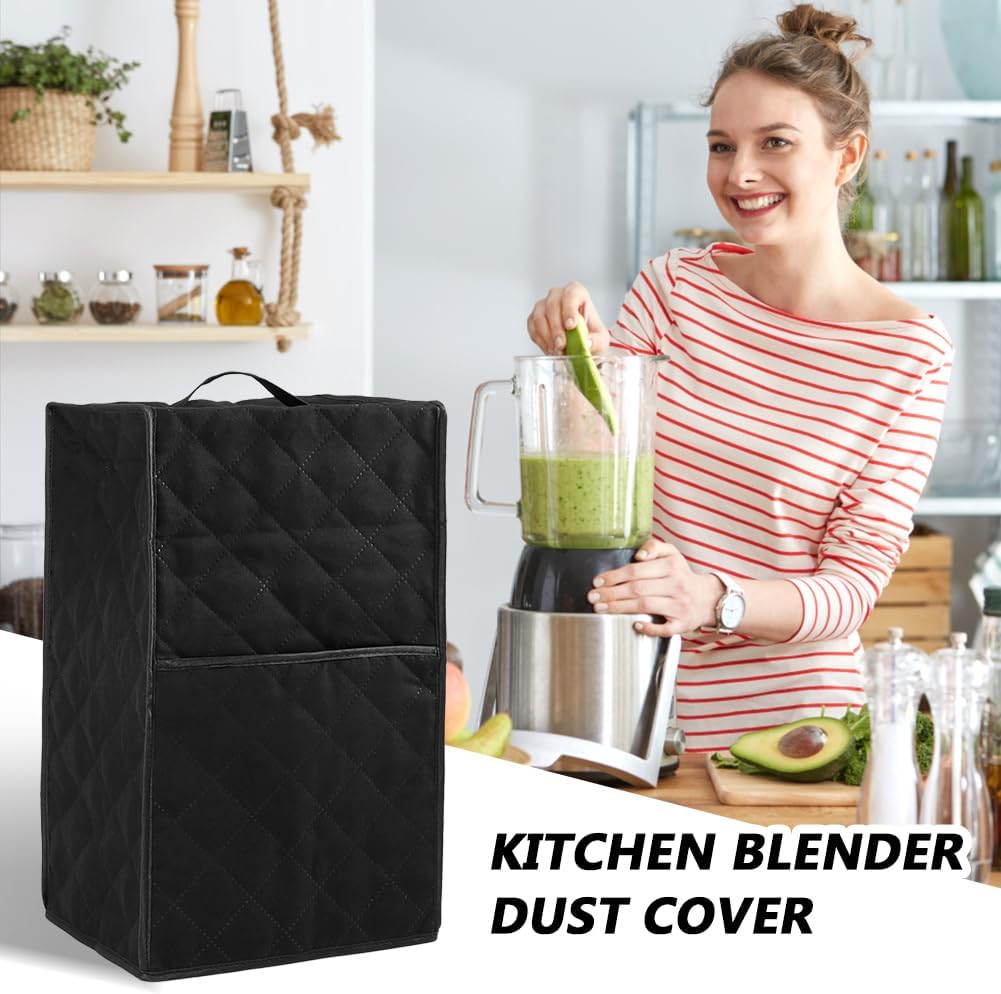Blender Dust Cover, Kitchen Blender Cover with Accessory Pocket and Handle, Stand Mixer or Coffee Maker Appliance Cover For Kitchen, Anti Fingerprint Dust Proof Stain Resistant(size:black) Blender Dust Cover, Kitchen Blender Cover with Accessory Pocket and Handle, Stand Mixer or Coffee Maker Appliance Cover For Kitchen, Anti Fingerprint Dust Proof Stain Resistant(size:black)