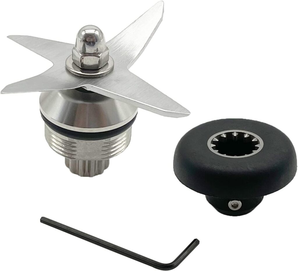 Blender Wet Blade Replacement Assembly with Drive Socket STM102R 104675-1 Compatible with Vitamix VM0103 Standard 64oz and 32oz Container Blender Wet Blade Replacement Assembly with Drive Socket STM102R 104675-1 Compatible with Vitamix VM0103 Standard 64oz and 32oz Container