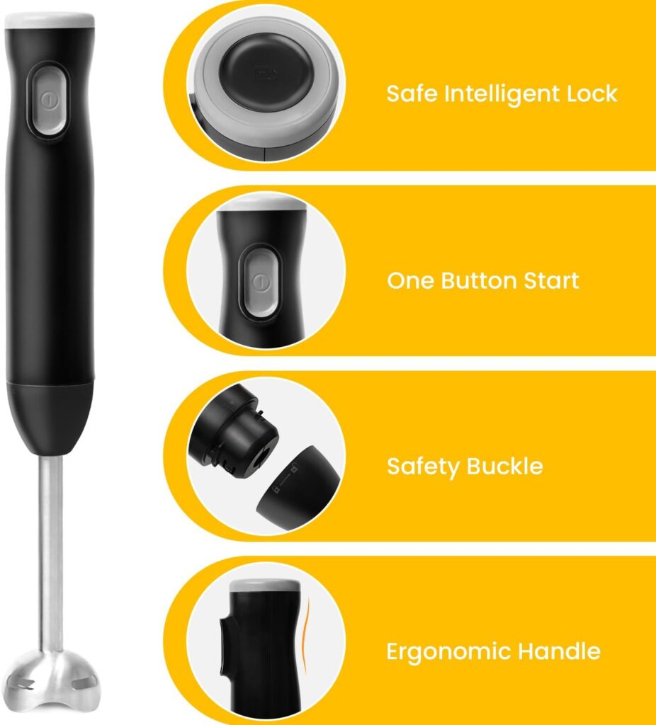 Cordless Immersion Blender with Egg Whisk and Chopper, Rechargeable Turbo Mode Hand Mixer, 2-in-1 Heavy Duty Portable Handheld Blender for Milkshakes, Smoothies, Soup, Baby Food (Blue) Cordless Immersion Blender with Egg Whisk and Chopper, Rechargeable Turbo Mode Hand Mixer, 2-in-1 Heavy Duty Portable Handheld Blender for Milkshakes, Smoothies, Soup, Baby Food (Blue)