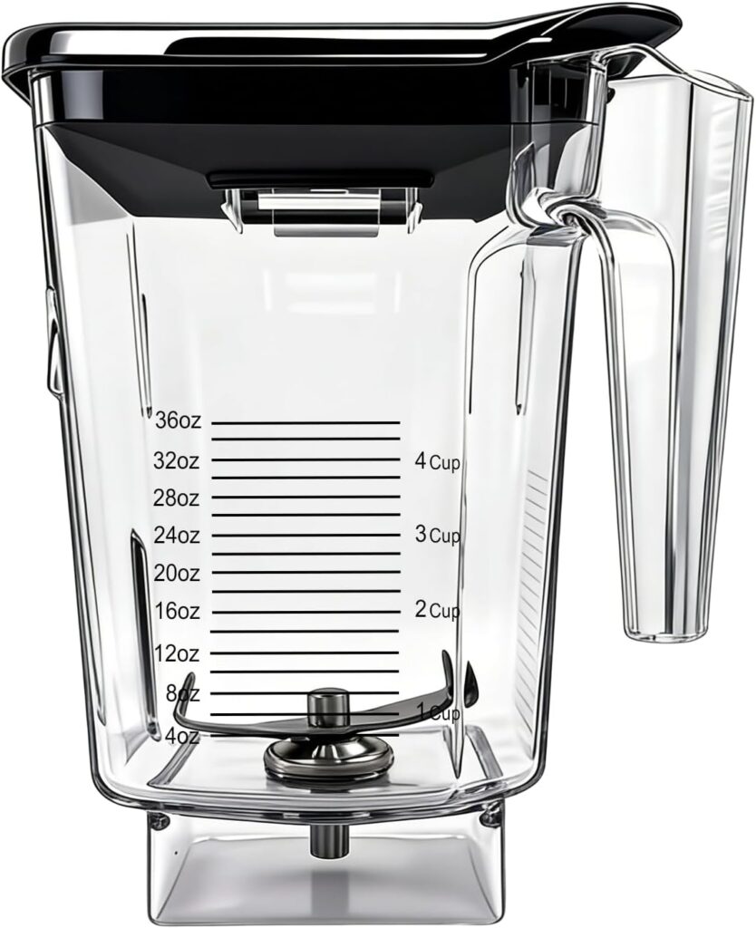 For Blendtec Wildside+ Jar- Four-Sided Replacement Blender Pitcher Cup - Compatible with Classic/Designer/Professional/Commercial Series Container-36 oz Blending Capacity For Blendtec Wildside+ Jar- Four-Sided Replacement Blender Pitcher Cup - Compatible with Classic/Designer/Professional/Commercial Series Container-36 oz Blending Capacity