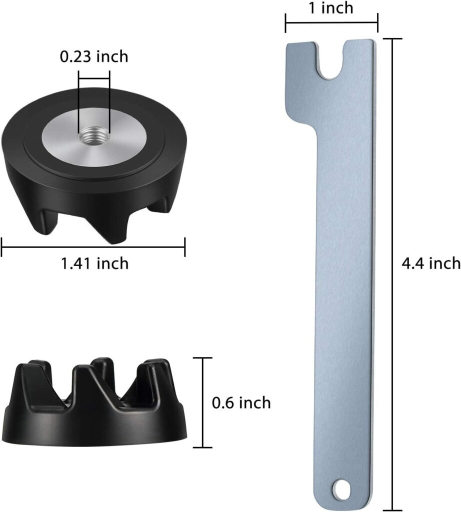 Mudder Packs Blender Coupler Blender Coupling Replacment Parts with Wrench Compatible with KitchenAid WP9704230VP WP9704230 Mudder Packs Blender Coupler Blender Coupling Replacment Parts with Wrench Compatible with KitchenAid WP9704230VP WP9704230