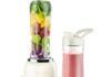 Personal Blender, Roter Mond Powerful Smoothie Blender with 2 Portable Bottle 2 Speed Control & Pulse Function 6 Stainless Steel Blades, BPA Free (Cream)