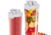 Portable Blender Personal Blender for Shakes and Smoothies with 20 Oz Travel Cup and Lid for Traveling, Outdoor, Gym, Office. (White) Home |