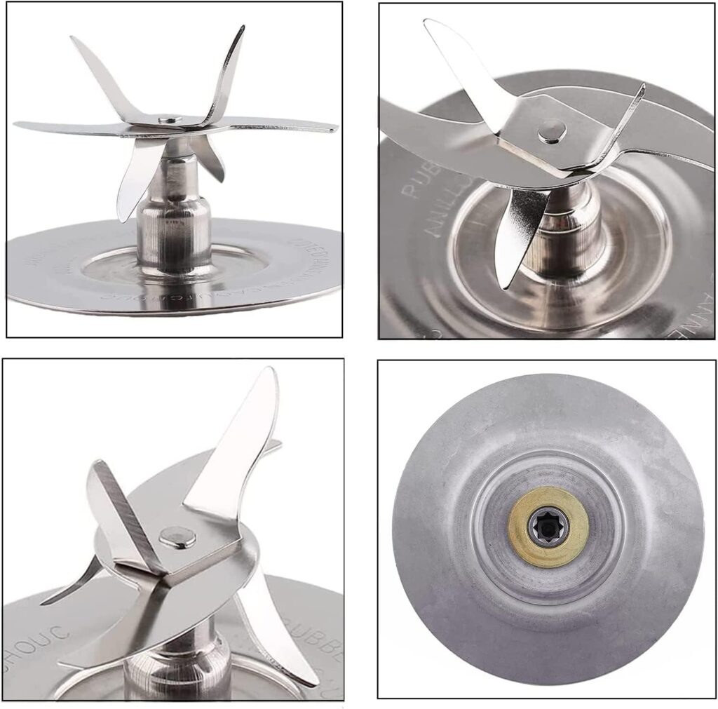 Replacement Blender Parts for Oster Pro Blender, Includes Stainless Steel Blender Cutter Blade 164160, Jar Base Bottom Cap 179854-000-000 and 4Pcs Silicone Rubber Gaskets 182341-000-842 Replacement Blender Parts for Oster Pro Blender, Includes Stainless Steel Blender Cutter Blade 164160, Jar Base Bottom Cap 179854-000-000 and 4Pcs Silicone Rubber Gaskets 182341-000-842