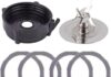 Replacement Blender Parts for Oster Pro 1200 Blender, Includes Stainless Steel Blender Cutter Blade 164160, Jar Base Bottom Cap 179854-000-000 and 4Pcs Silicone Rubber Gaskets 182341-000-842