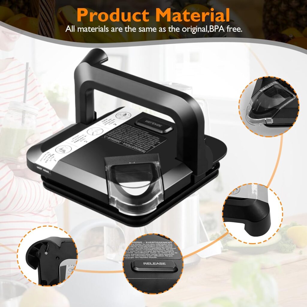 Replacement Locking Lid for Ninja,72 OZ Blenders Replacement Parts for Pitcher BL610 BL642 BL682 BN701 BN751 BN700 BN801 Replacement Locking Lid for Ninja,72 OZ Blenders Replacement Parts for Pitcher BL610 BL642 BL682 BN701 BN751 BN700 BN801
