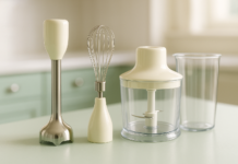 Smeg HBAC01CR Accessory Set for HBF01 50’s Retro Style Hand Blender, Cream