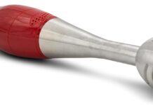 Trenda Immersion Hand Blenders Cordless Handheld and Electric Mixer Stick, Red