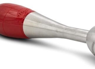 Trenda Immersion Hand Blenders Cordless Handheld and Electric Mixer Stick, Red