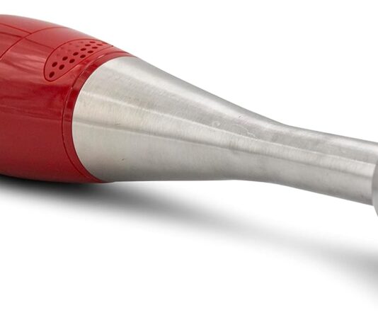 Trenda Immersion Hand Blenders Cordless Handheld and Electric Mixer Stick, Red