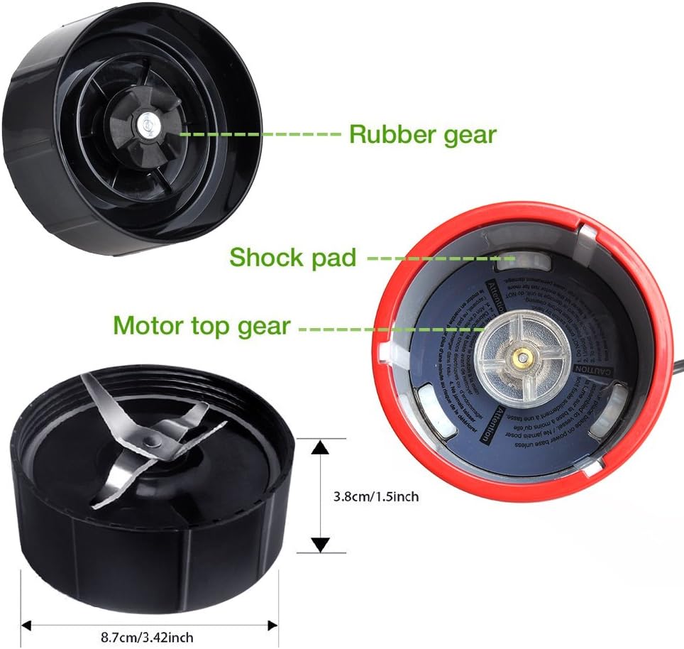 18PCS Cup Blade Set Replacement Accessories for Magic Bullet Blender, Compatible with 250W MB1001 18PCS Cup Blade Set Replacement Accessories for Magic Bullet Blender, Compatible with 250W MB1001