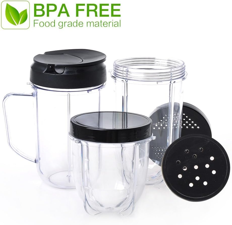 18PCS Cup Blade Set Replacement Accessories for Magic Bullet Blender, Compatible with 250W MB1001 18PCS Cup Blade Set Replacement Accessories for Magic Bullet Blender, Compatible with 250W MB1001