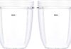 2 Pcs Replacement 18oz Cups for Blender【3 Size Options, 18oz, 24oz, 32oz】 Compatible with NutriBullet 600w and 900w Blender Accessory Home |