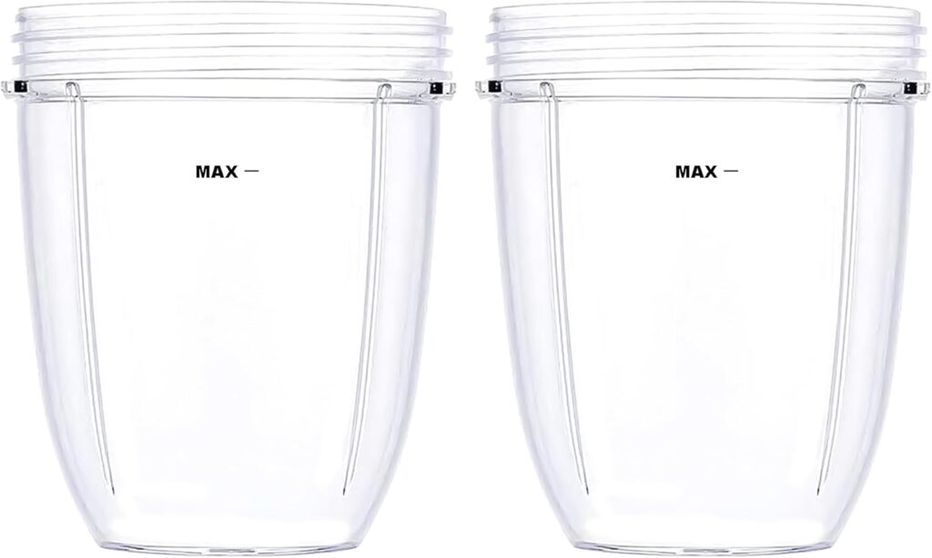 2 Pcs Replacement 18oz Cups for Blender【3 Size Options, 18oz, 24oz, 32oz】 Compatible with NutriBullet 600w and 900w Blender Accessory 2 Pcs Replacement 18oz Cups for Blender【3 Size Options, 18oz, 24oz, 32oz】 Compatible with NutriBullet 600w and 900w Blender Accessory