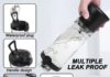 22Oz Portable USB Rechargeable Blender, Black, with LED Light Design